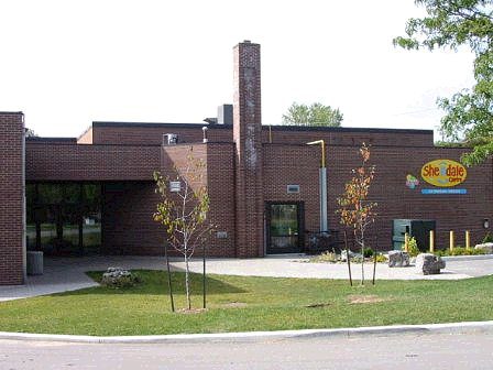 Shelldale office building main entrance